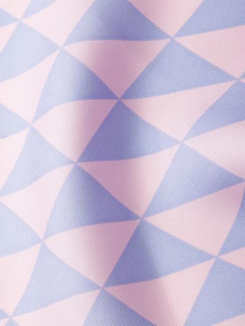 Prada printed silk twill scarf 90x90 - Pink