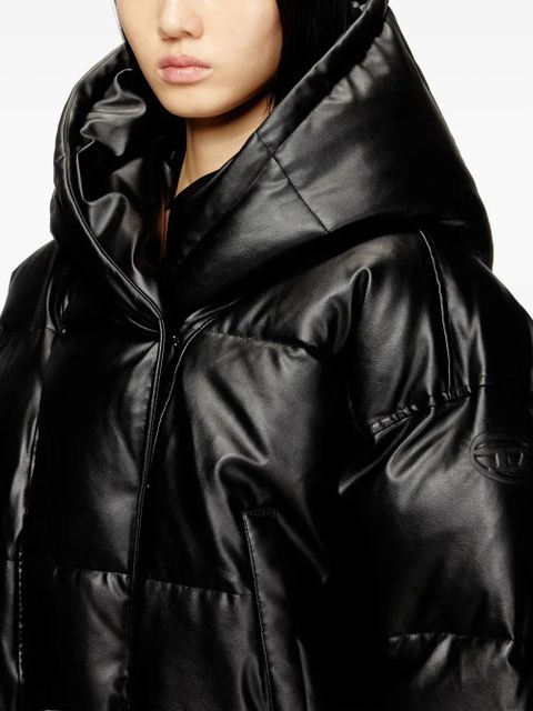 Diesel W-Illey hooded puffer jacket - Black