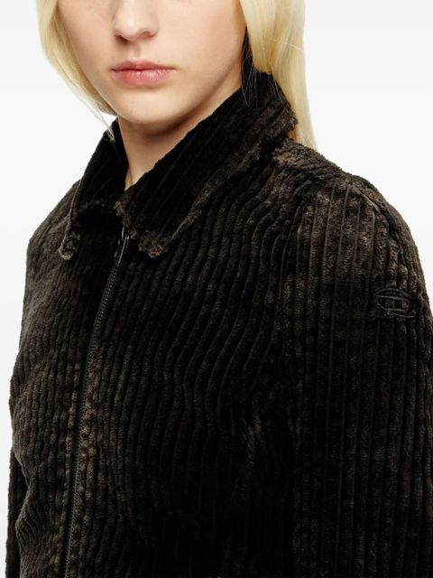 Diesel G-ENEA corduroy zip-up jacket - Black - zdjęcie produktu nr 2