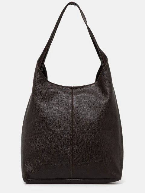 Answear.LAB torebka skórzana kolor brązowy