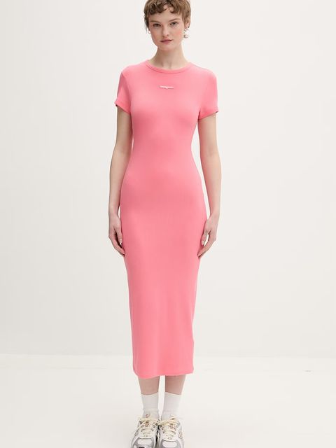 Tommy Jeans sukienka z wiskozą - zdjęcie produktu nr 2