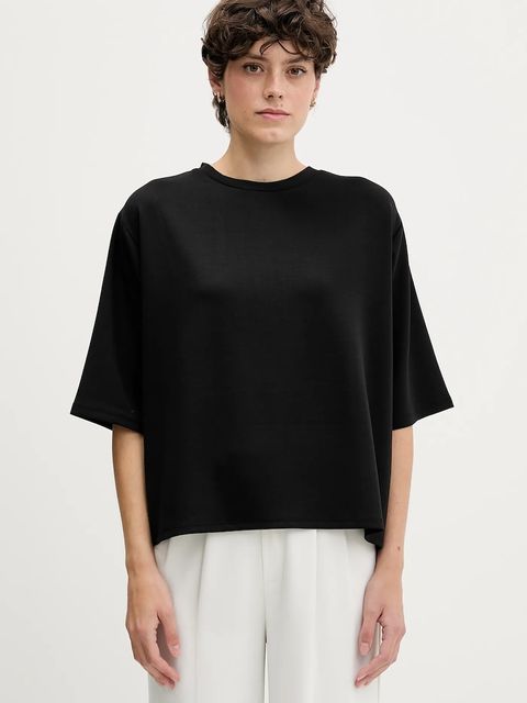 Sisley t-shirt damski kolor czarny 3JTHL1080 - zdjęcie produktu nr 1