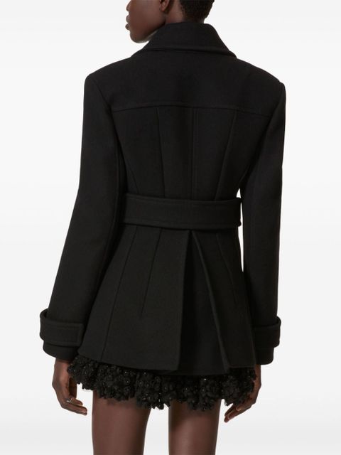 Valentino Garavani double breasted coat - Black