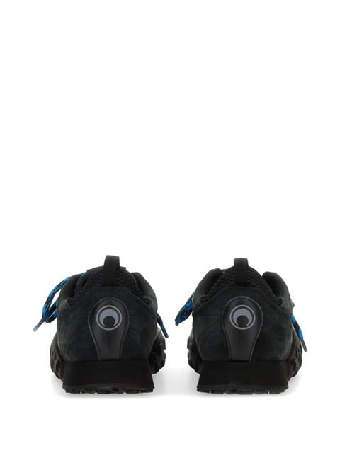 Marine Serre cutout leather sneakers - Black