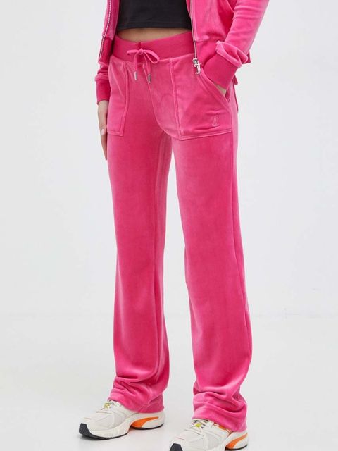 Juicy Couture spodnie dresowe welurowe