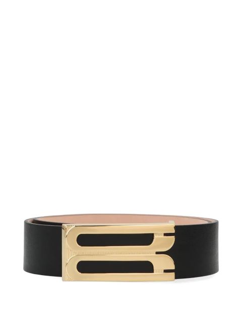 Victoria Beckham logo-buckle leather belt - Black - zdjęcie produktu nr 1