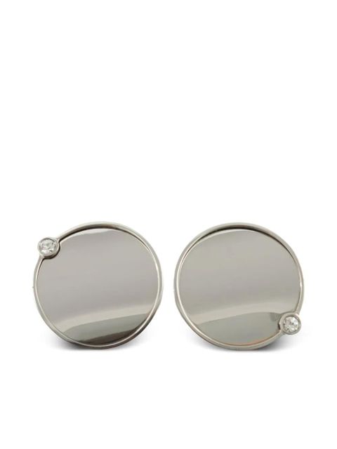 MM6 Maison Margiela mirror earrings - Silver - zdjęcie produktu nr 1