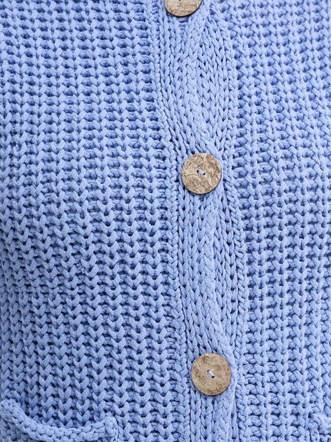 Pedro del Hierro kamizelka damski kolor niebieski ciepły 5502015