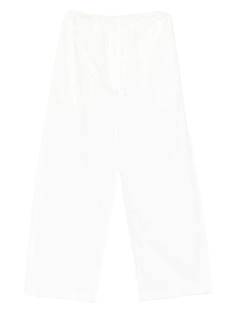 Paris Georgia Uma drawstring trousers - White - zdjęcie produktu nr 1