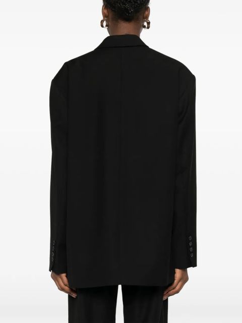 The Frankie Shop Gelso flap-pocket single-breasted blazer - Black
