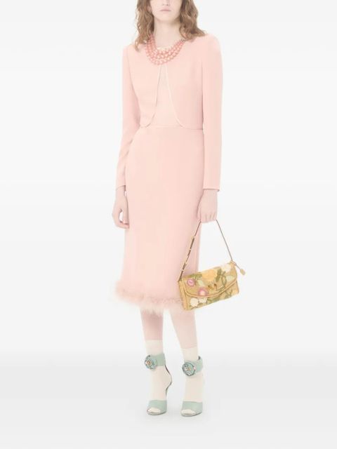 Valentino Garavani small DeVain embroidered shoulder bag - Neutrals - zdjęcie produktu nr 2