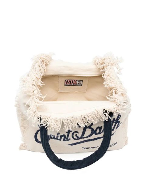 MC2 Saint Barth Vanity fringed-trim tote bag - Neutrals
