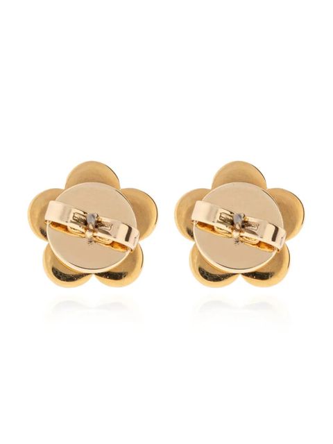Tory Burch logo-engraved earrings - Black