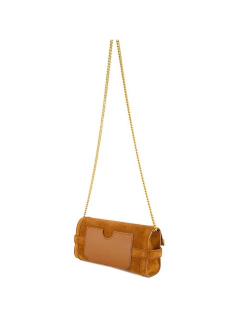 Balmain B-Buzz 23 suede shoulder bag - Brown - zdjęcie produktu nr 2