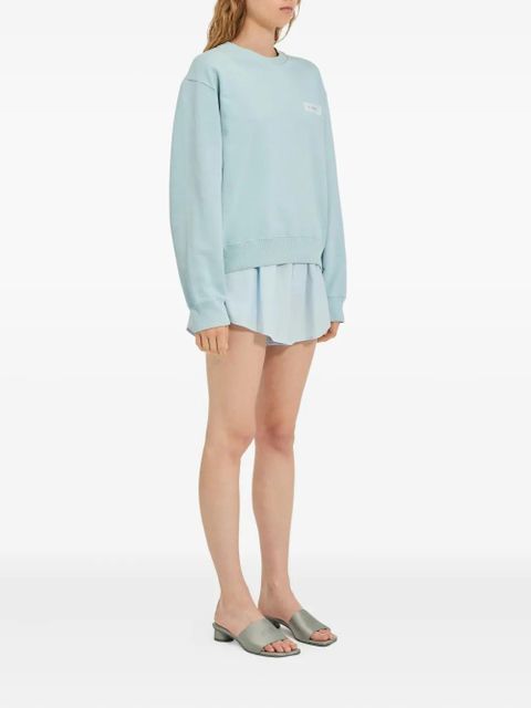 MM6 Maison Margiela patch-detail sweater - Blue