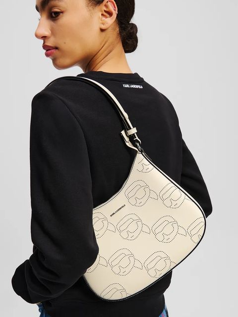 Karl Lagerfeld torebka skórzana IKON kolor biały A2W30107