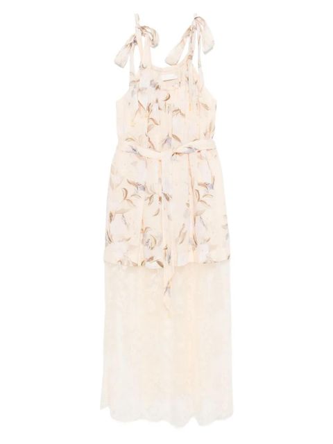 ZIMMERMANN Cascadian Lace midi dress - Neutrals - zdjęcie produktu nr 1