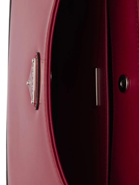 Prada Cleo brushed leather shoulder bag - Red