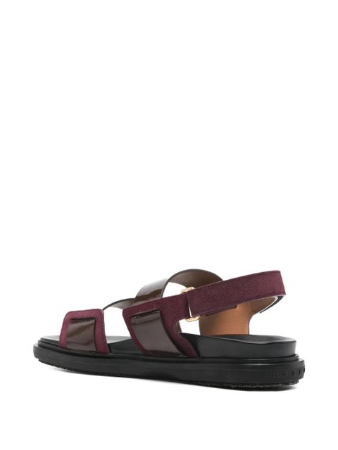 Marni strap leather sandals - Brown