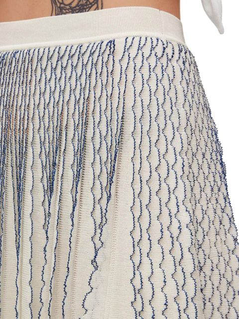 LOEWE Mini skirt in viscose - White