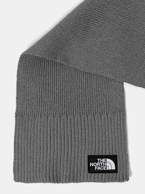 The North Face szalik TNF Logo Box kolor szary gładki NF0A8CHGDYY1 - zdjęcie produktu nr 2