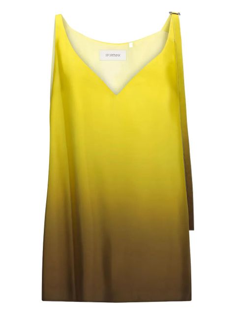 Sportmax ombré V-neck top - Yellow - zdjęcie produktu nr 1
