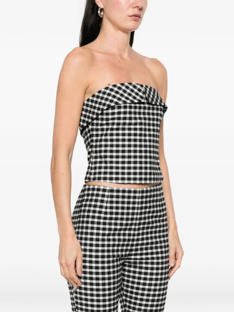 Posse Chiara strapless cotton top - Black