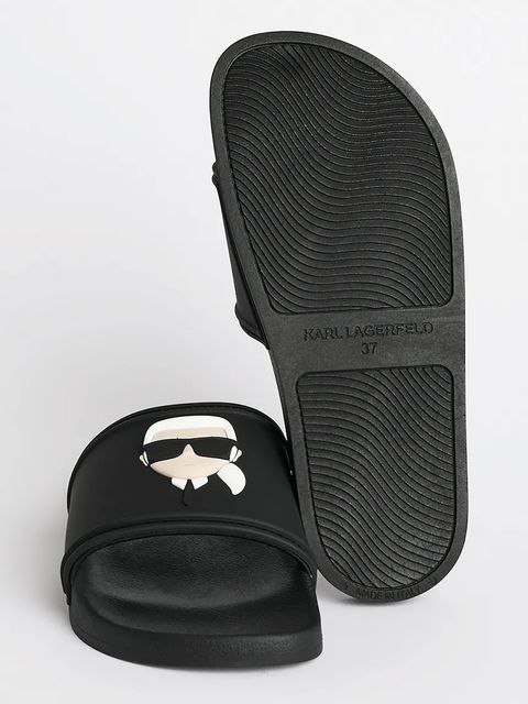 Karl Lagerfeld klapki KONDO 2.0 damskie kolor czarny KL80905A