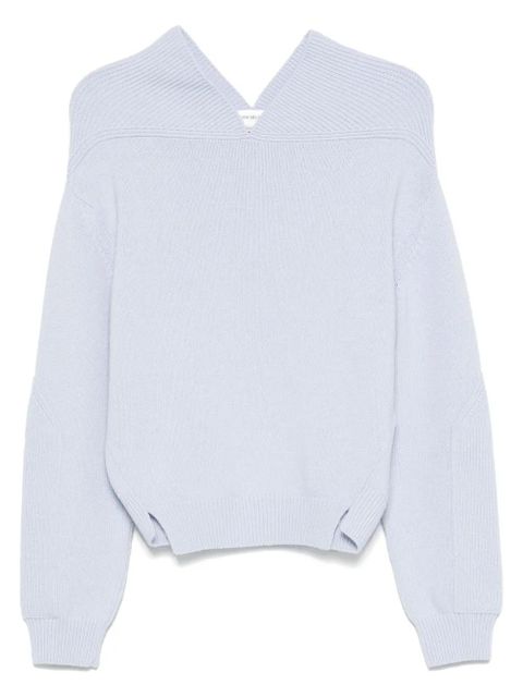 Victoria Beckham V-neck sweater - Blue - zdjęcie produktu nr 1
