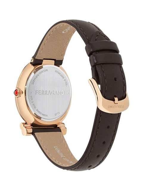 Ferragamo Gancini Twisted 28mm - Black