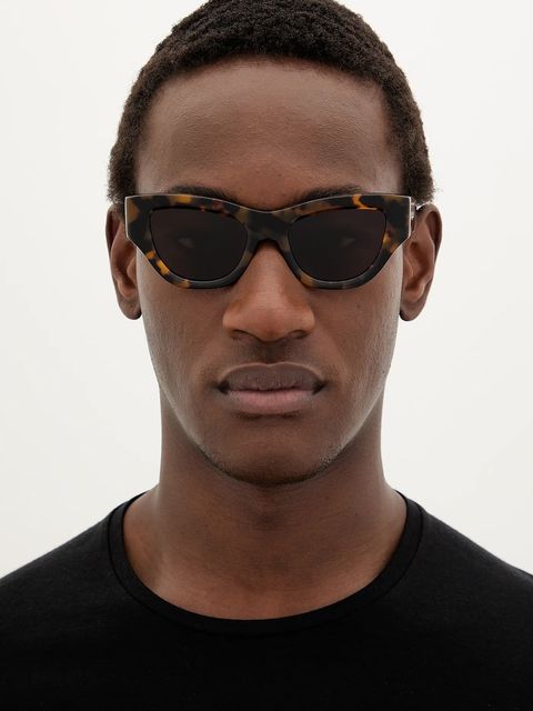 Palm Angels okulary kolor brązowy PERI087_506064