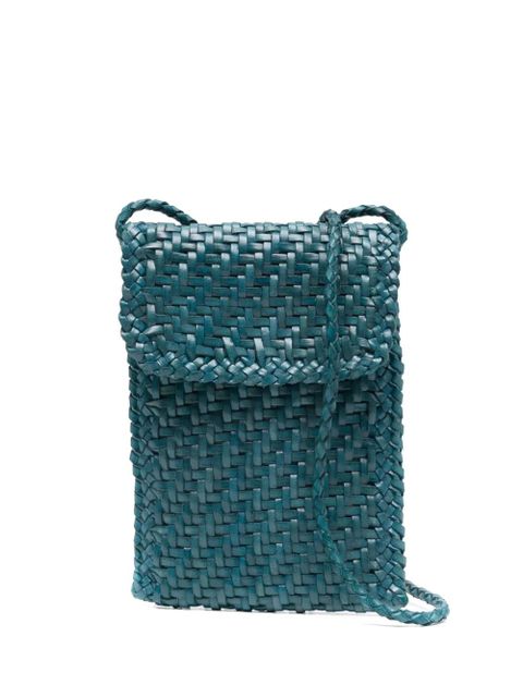 DRAGON DIFFUSION interwoven-design crossbody bag - Blue