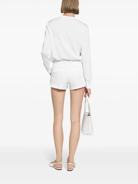 Dolce & Gabbana Brocade above-knee shorts - White