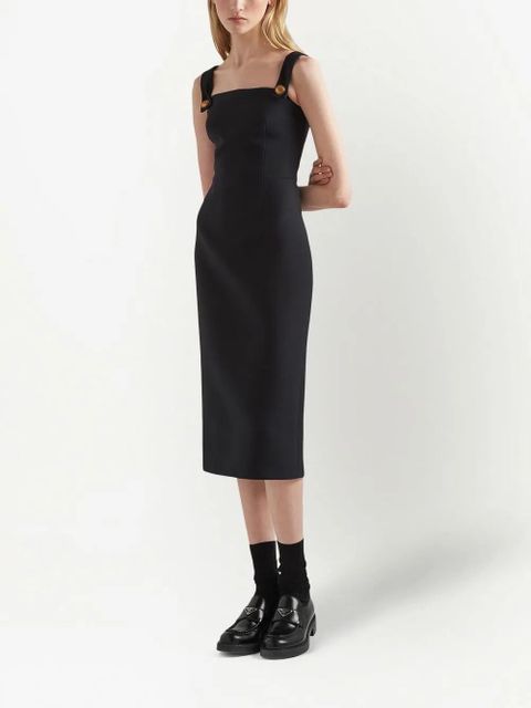 Prada fitted mid-length dress - Black