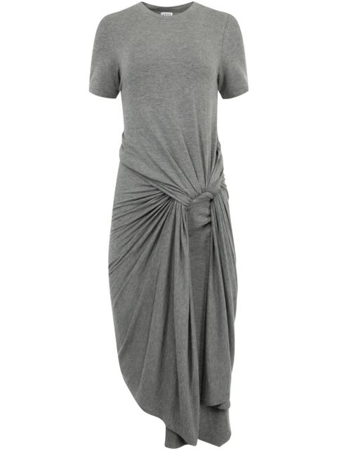 LOEWE draped midi dress - Grey - zdjęcie produktu nr 1