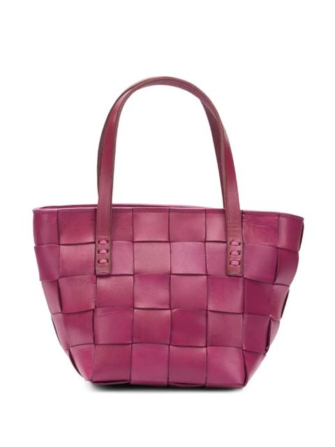 DRAGON DIFFUSION woven leather tote bag - Pink - zdjęcie produktu nr 1