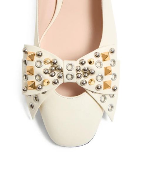 Valentino Garavani 45mm Bowow pumps - White