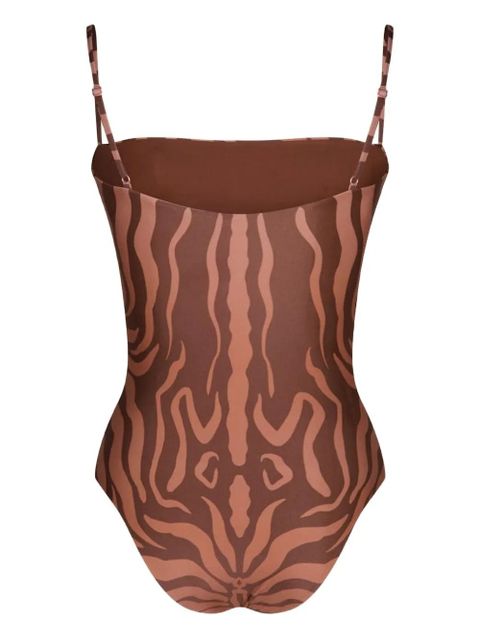 Johanna Ortiz Kuna printed swimsuit - Brown - zdjęcie produktu nr 2
