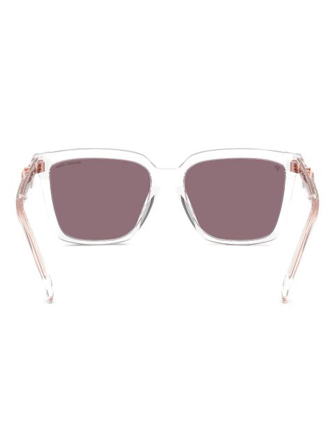 Michael Kors clear-frame logo sunglasses - White