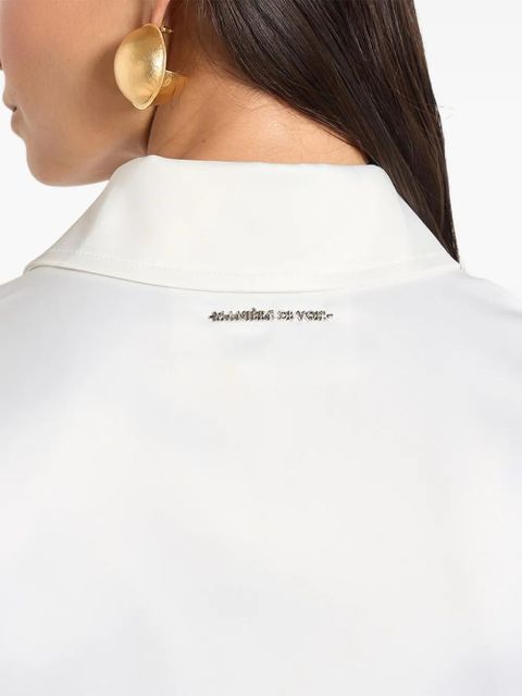Manière De Voir Sonia cinched shirt - White
