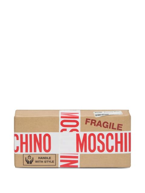 Moschino carton-box clutch bag - Brown - zdjęcie produktu nr 1