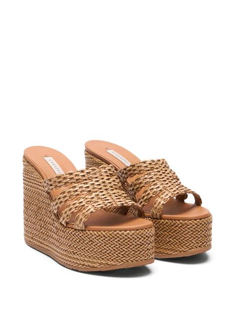 Casadei Cuña Avenue woven wedge mules - Neutrals - zdjęcie produktu nr 2