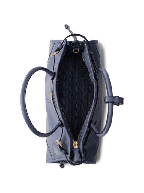 Prada medium Bonnie leather tote bag - Blue