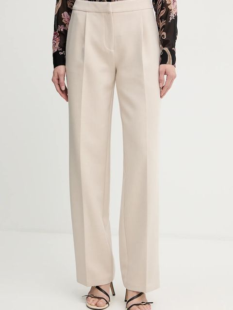 Marciano by Guess spodnie BESSY damskie kolor beżowy proste high waist 5BGB05 7346A - zdjęcie produktu nr 1