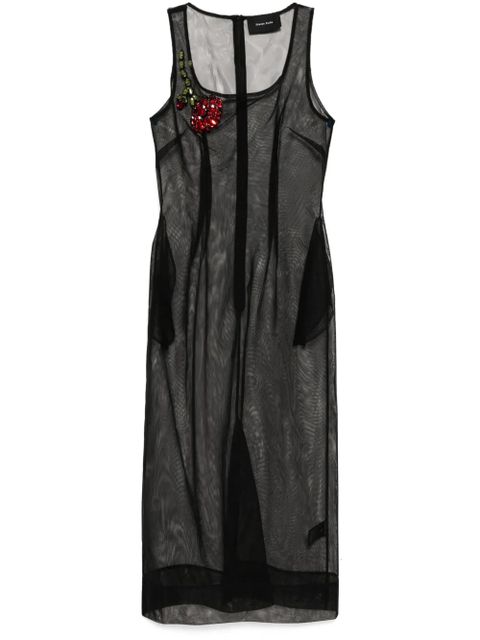 Simone Rocha square-neck dress - Black - zdjęcie produktu nr 1