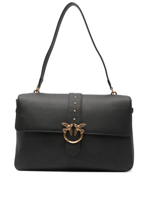 PINKO Love One leather shoulder bag - Black - zdjęcie produktu nr 1