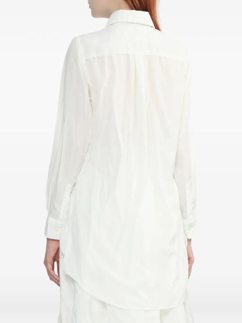 Comme Des Garçons chest-pocket collared mini dress - White