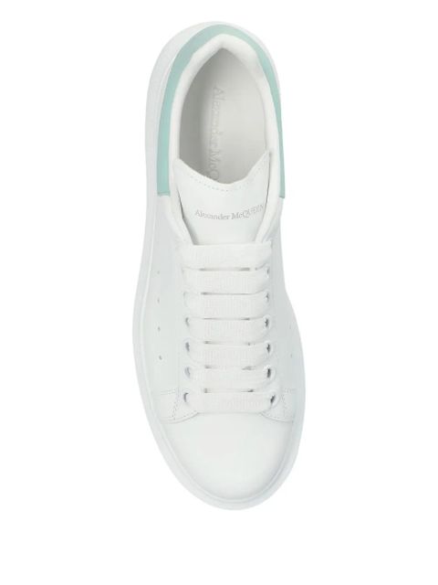 Alexander McQueen Oversized leather platform sneakers - White