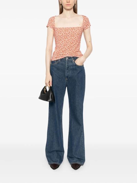 Reformation Bardot top - Orange