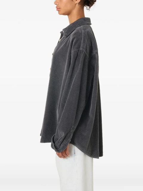 American Vintage buttoned corduroy shirt - Grey